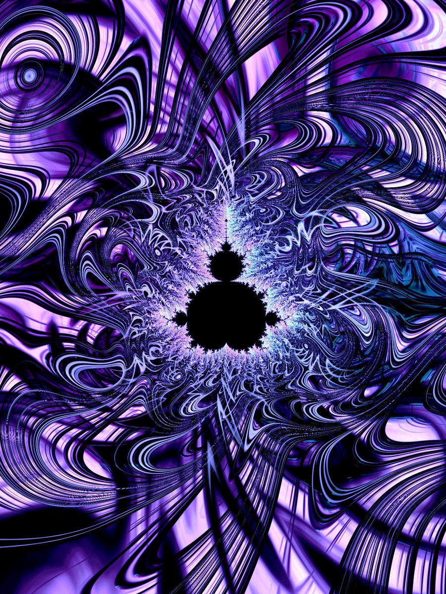 The Mandelbrot Set reminds us of the Hindu concept of 'Lila,' the divine play of creation. Like the patterns within the Mandelbrot set, Lila suggests that the universe unfolds in an endless dance of complexity, reflecting infinite manifestations of the divine. Art by @suechait