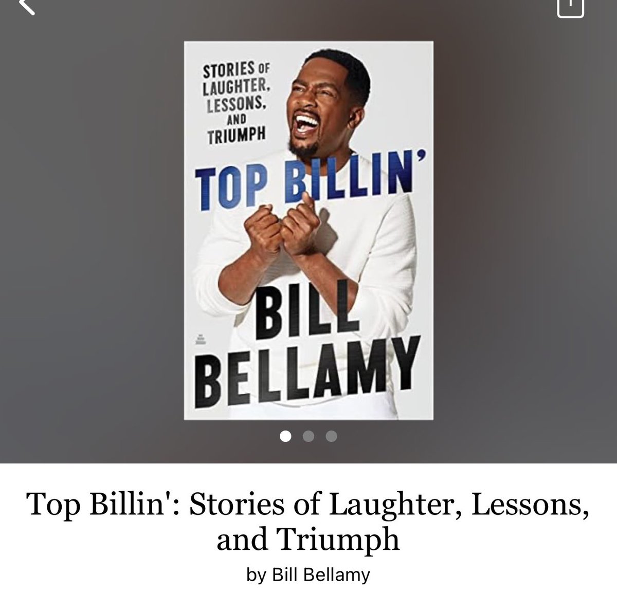 Top Billin' by Bill Bellamy 

#TopBillin by #BillBellamy #6236 #26chapters #257pages #385of400 #7houraudiobook #22for6 #april2024 #clearingoffreadingshelves #whatsnext #readitquick