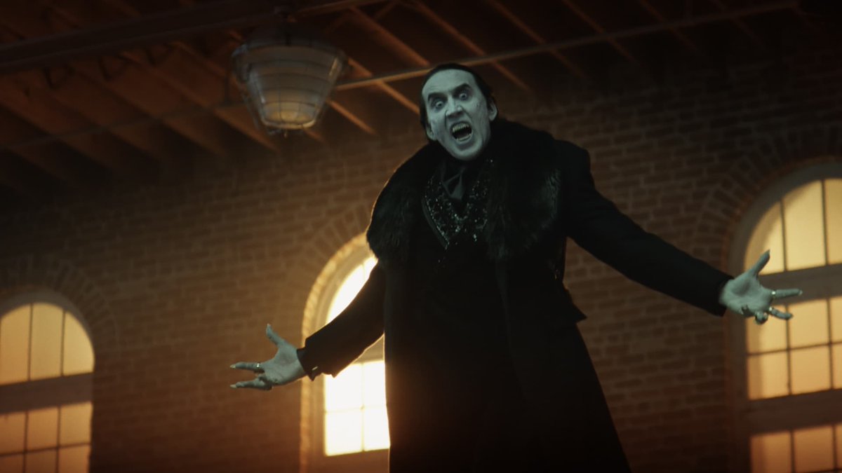 On this day just last year, the Nicolas Cage-as-Dracula movie, RENFIELD was released. The film ended up being a box office flop and received a lukewarm reception from critics. What was your take? Hear what the Now Playing hosts thought here: nowplayingpodcast.com/movies/renfiel…