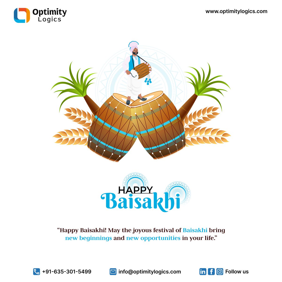 optimitylogics's tweet photo. 🌾 Happy Baishakhi! 🌾

Wishing you a joyous and prosperous Baishakhi filled with the vibrant colors of harvest and new beginnings. 🎉 

#HappyBaishakhi #HarvestFestival #NewBeginnings #OptimityLogics #ItHub #SoftwareSolutionCompany #WebDevelopmentService https://t.co/RsyHmseAWl