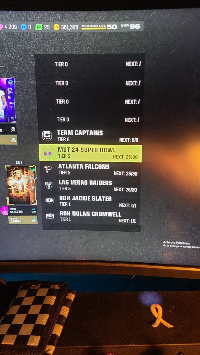 TravisJ41590509's tweet photo. @FerdyHK 25 raiders 25 falcons 25 super bowl panthers offense Washington defense. Had 25 raiders 6 y2k 6 old school 25 super bowl and maxed mannings last week when I posted but this is just beyond broken. Kyle Pitts will be replaced with his 97 when one actually hits auction pc is dead. https://t.co/sElCJ6jP57