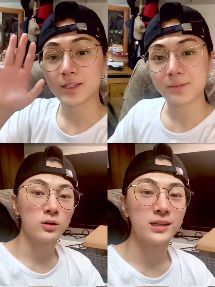 Bringing back this barefaced Jay in snapback, wearing glasses and a plain white t-shirt, he looks so young and adorable 🥹🤍#enhypen_jay