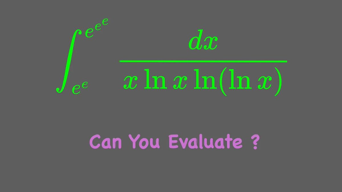 therhythmofmath's tweet image. Evaluate A Definite Integral With The Nesting Logarithmic Function
#simultaneousequations #olympiadchallenge #olympiadmath
youtu.be/YctC6rpf2No?si… via @YouTube @Apple @GoodnotesApp