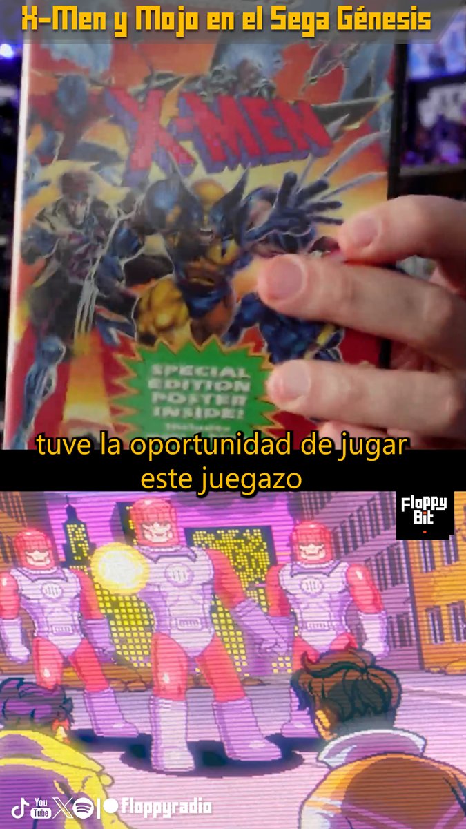 Floppygeek's tweet photo. Es hora de compartir un #FloppyBit extremadamente inspirado en uno de los últimos episodios de #XMen97 y combinado con uno de los más grandes momentos de los videojuegos de 16bits del pasado... 🔽💾 https://t.co/FByfICwQdc
