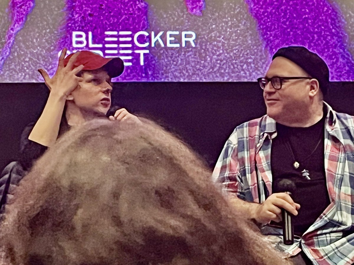 AskAmy_'s tweet photo. #SasquatchSunset: Q&amp;A with #JesseEisenberg was such a treat after watching this thoughtful, poignant film. 

So generous and added so much insight. 
Just a bit here…

#RileyKeough #NathanZellner #ChristopheZajacDenek #AMCLincolnSquare13 #Manhattan
@AMCTheatres #AMC #AMCTheatres https://t.co/is32x5N0Xv
