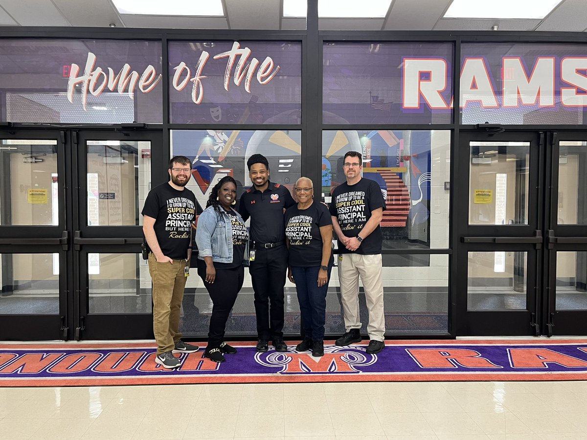 McDonoughHS's tweet photo. Can't let the week end without thanking our amazing "super cool" Assistant Principals again for a wonderful job they do everyday 🧡💜🧡💜 #RamPride https://t.co/PYdUCQp7zd