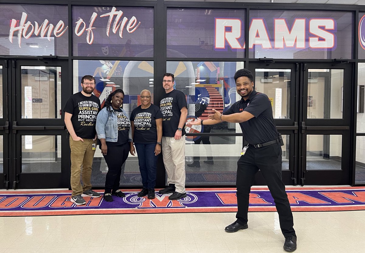 McDonoughHS's tweet photo. Can't let the week end without thanking our amazing "super cool" Assistant Principals again for a wonderful job they do everyday 🧡💜🧡💜 #RamPride https://t.co/PYdUCQp7zd