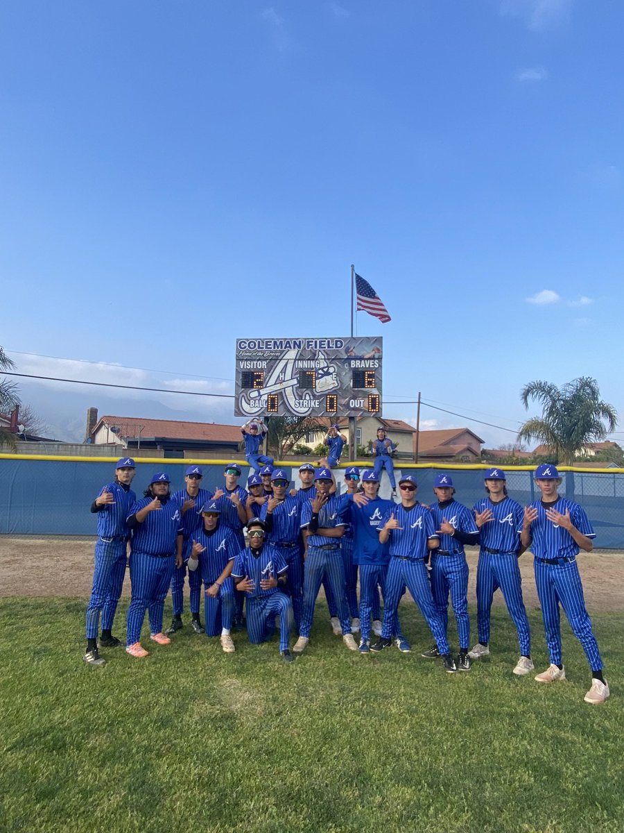 alhs_baseball (@baseball_alhs) on Twitter photo Braves (11-11) 6, Glendora 2
MacCharles (W) 5 IP, 6 H, 2 ER, 2 BB, 4 K
<a href="/AWRE_BSBL/">alexandererickson_BSBL</a> (S) 2 IP, 1 H, 0 R, 2 K
Erickson 1-3, 2 R, BB, SB
@RWallace24 1-3, BB, SB
Salcido 2-3, 2 RBI, R
Pimentel 1-1, RBI, R
Sein 2-3, 2 RBI, R, SB
Ortega 1-3, RBI, SB
Mild upset for the boys
#MakeNoise Braves (11-11) 6, Glendora 2
MacCharles (W) 5 IP, 6 H, 2 ER, 2 BB, 4 K
<a href="/AWRE_BSBL/">alexandererickson_BSBL</a> (S) 2 IP, 1 H, 0 R, 2 K
Erickson 1-3, 2 R, BB, SB
@RWallace24 1-3, BB, SB
Salcido 2-3, 2 RBI, R
Pimentel 1-1, RBI, R
Sein 2-3, 2 RBI, R, SB
Ortega 1-3, RBI, SB
Mild upset for the boys
#MakeNoise