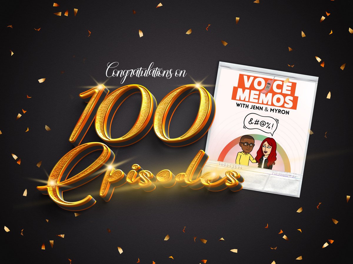 Rod_war_ton's tweet photo. Join us in congratulating the entire Voice Memos team for reaching their 100th episode! 

You can listen to all 100 episodes (and we highly recommend that you do) by clicking this link: https://t.co/fVj1AyQiP8 https://t.co/9kU9br4AaY