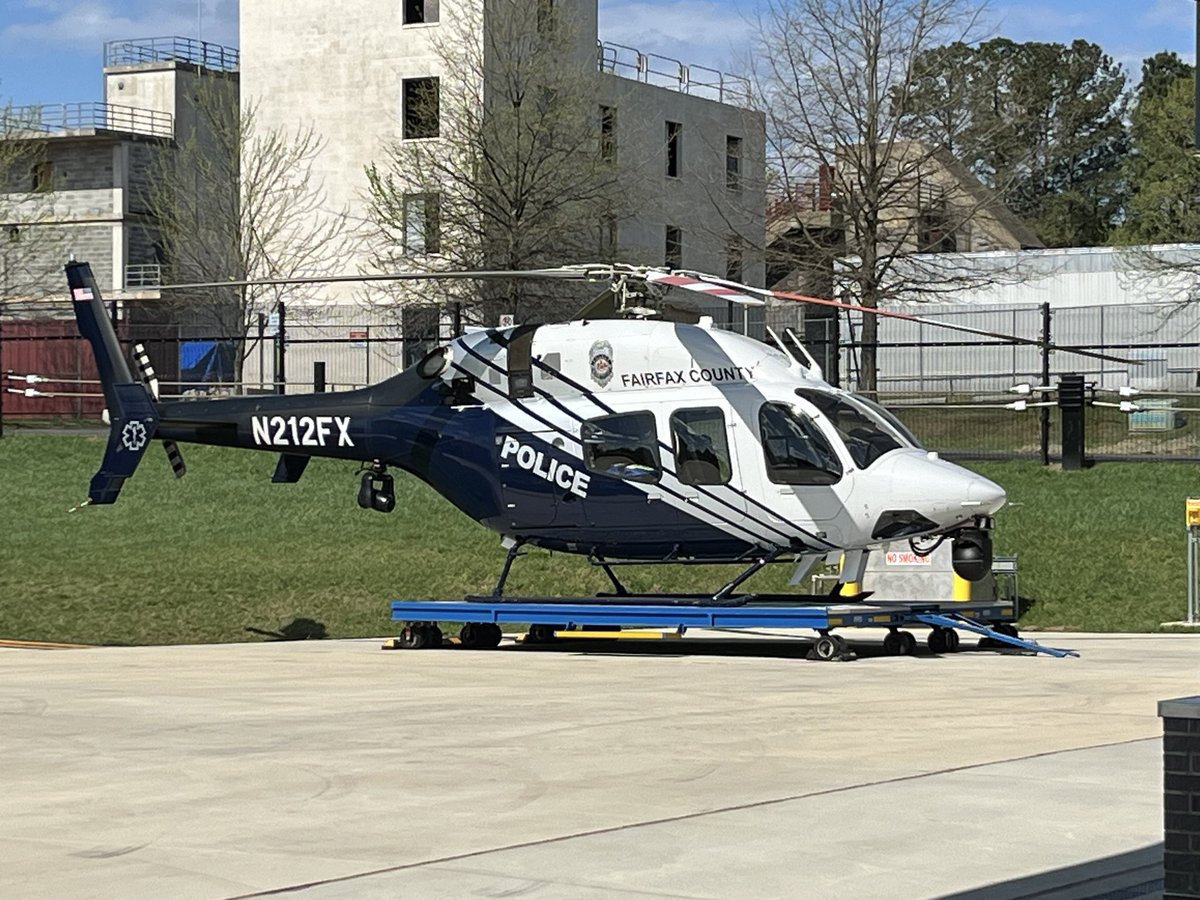 CVHS_AutoTech's tweet photo. CVHS Auto Tech students participated in a great field trip to the @FairfaxCountyPD helicopter unit today, where they got to talk to the pilot and the mechanic who works on the helicopters, as well as see how the legendary “Fairfax1” keeps us all safe in Fairfax County! @FCPS_CTE https://t.co/GDShy8gQ04