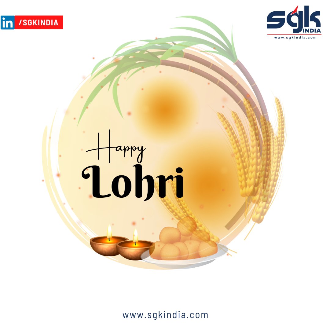 Wishing everyone a Happy Lohri!
 May the warmth of the bonfire fill your hearts with happiness and the rhythm of the dhol spread the joy of the festive season. Happy Lohri to you and your loved ones! #HappyLohri #FestivalOfJoy #CelebrationTime #sgkindia