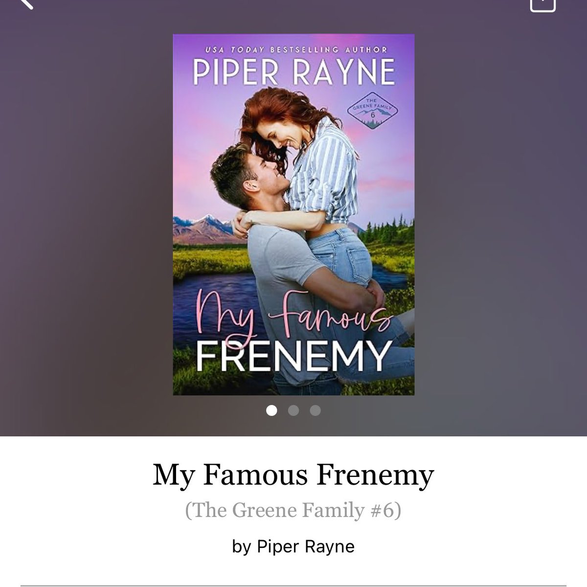My Famous Frenemy by Piper Rayne 

#MyFamouseFrenemy by #PiperRayne #6244 #30chapters #248pages #393of400 #Series #7houraudiobook #30for8 #Audiobook #TheGreeneFamilySeries #Book6of9.5 #GavinAndposey #SunriseBay #april2024 #clearingoffreadingshelves #whatsnext #readitquick