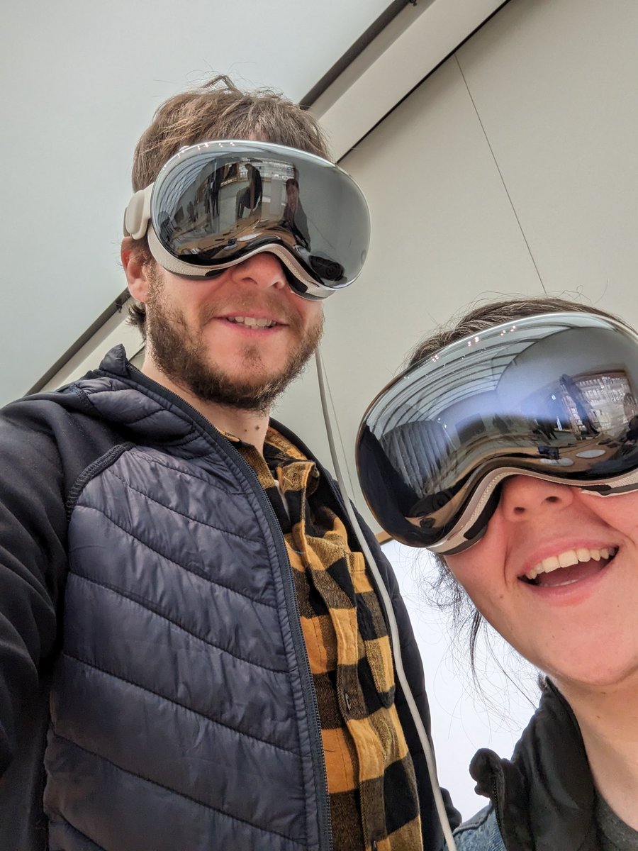 Just a pair of dorks (I got the experience I was expecting and remain utterly indifferent/hurt that Apple doesn't have an incredible VR experience to show what Vision Pro can really do)