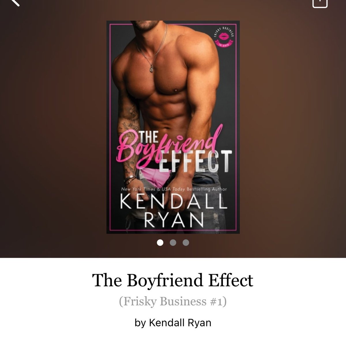 Boyfriend Effect by Kendall Ryan 

#BoyfriendEffect by #KendallRyan #6253 #24chapters #296pages #402of400 #hoopla #audiobook #38for10 #5houraudiobook #Series #FriskyBusinessSeries #Book1of3 #MarenAndHayes #april2024 #clearingoffreadingshelves #whatsnext #readitquick