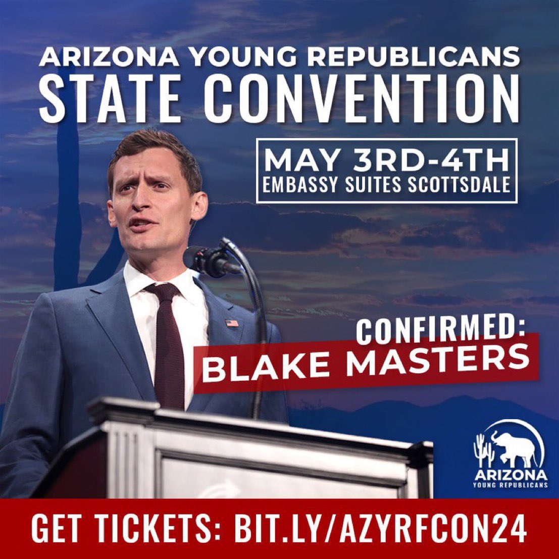 The Arizona Young Republicans are doing amazing things. I’m thrilled to be speaking at their upcoming convention in May — attend if you can! @ArizonaYRs