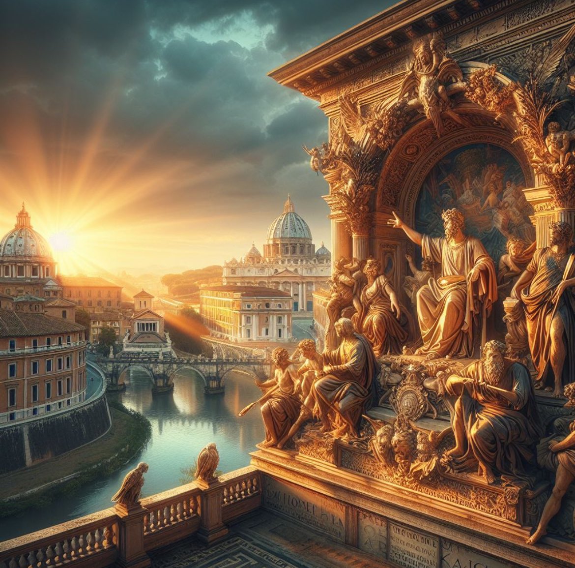 🌅🌅 GM GM 

Good morning everyone. 

A lovely artistic impression from Rome 🖼️.

Have a nice morning 

Good luck with Bitcoin halving..

#GoodMorningEveryone #AIArtistCommunity #صباح_الخير_والسعاده #BitcoinHalving2024