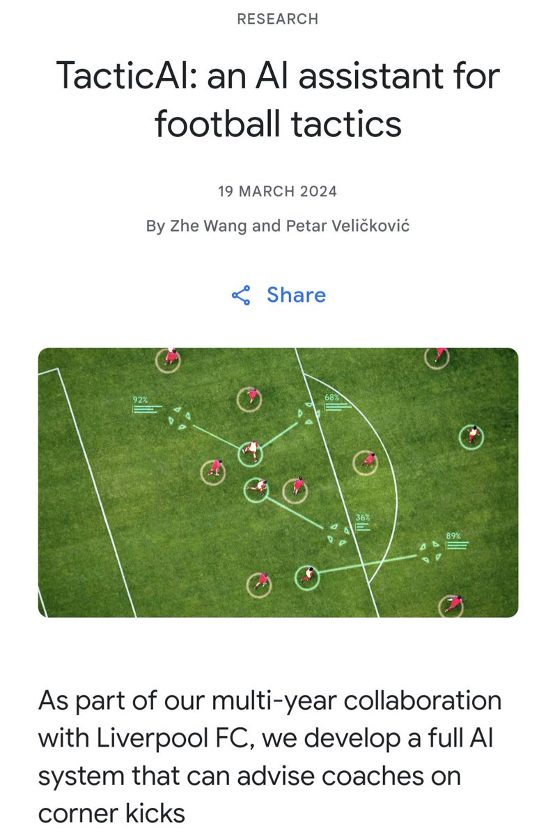 The first AI for football! 👀 (Sorry, not that football Americans)