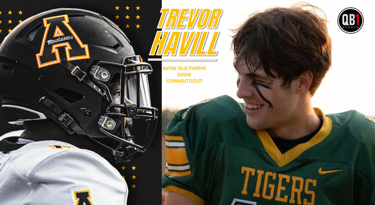 2025 QB Trevor Havill @HavillTrevor Avon Old Farms @AOF_Football @JonathanWholley has added a D1 offer from Sun Belt Conference member App State @AppState_FB