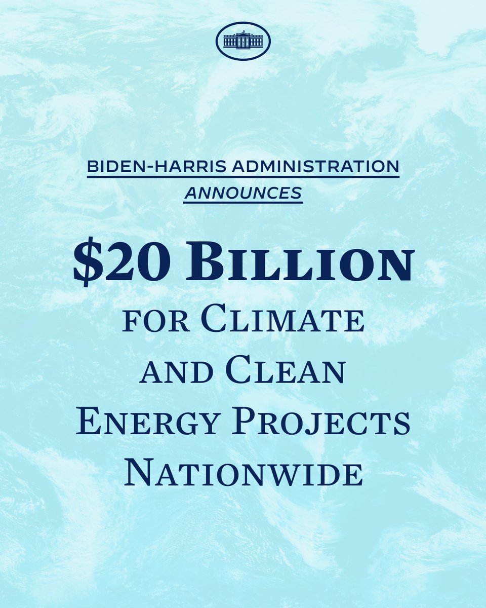 Our Administration continues to lead the way in ambitious climate action.