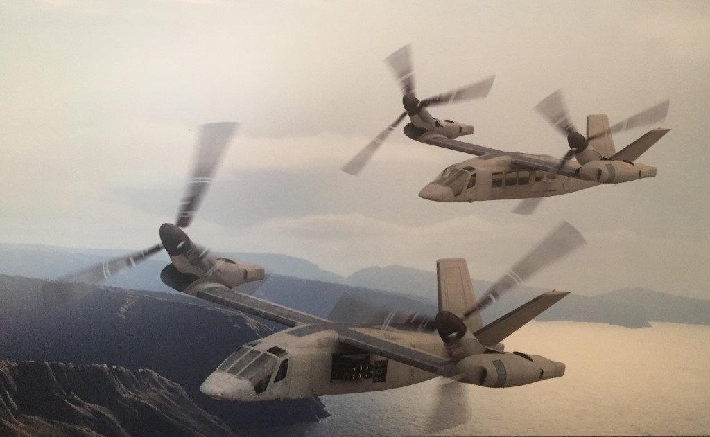 These old concept art drawings for defence programs had soul. They made you excited about seeing the things made and do the stuff drawn. Compare and contrast with the modern tiltrotor gunship computer generated concept art.