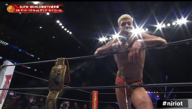 Zack Sabre Jr. is the new #NJPW World TV Champion. #njriot