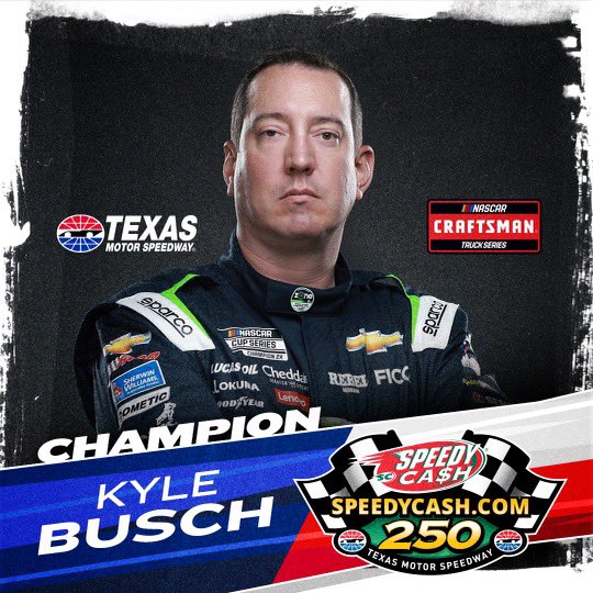 CASHED IN! 💰 @KyleBusch #SpeedyCash250 | @NASCAR_Trucks