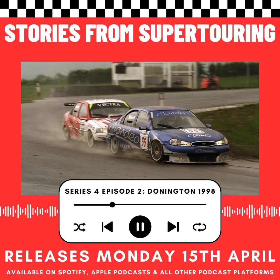 Coming up on Monday’s episode, we are joined by @ShortAxle & @GregHainesTV to look back at what many call the greatest touring car race of all time. The day @nigelmansell stunned the crowd to lead in his Ford Mondeo at @DoningtonParkUK in 1998.