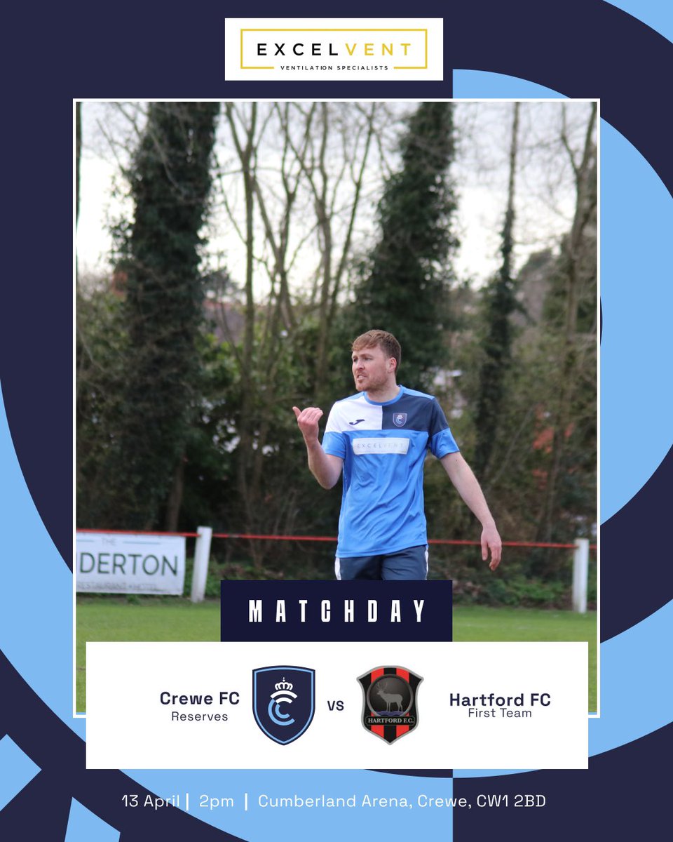 Crewe FC Reserves (@crewefcreserves) on Twitter photo ๐ ๐ฎ๐๐ฐ๐ต๐ฑ๐ฎ๐!
โฝ๏ธ<a href="/CreweFCReserves/">Crewe FC Reserves</a> v <a href="/Hartford_FC/">Hartford FC</a>
๐๏ธ 13/04/24
๐คIn-Season Friendly
๐ 2pm Kick Off
๐<a href="/CreweFC/">Crewe FC</a>, Cumberland Arena, Crewe, CW1 2BD
๐๐ป See you there! ๐ ๐ฎ๐๐ฐ๐ต๐ฑ๐ฎ๐!
โฝ๏ธ<a href="/CreweFCReserves/">Crewe FC Reserves</a> v <a href="/Hartford_FC/">Hartford FC</a>
๐๏ธ 13/04/24
๐คIn-Season Friendly
๐ 2pm Kick Off
๐<a href="/CreweFC/">Crewe FC</a>, Cumberland Arena, Crewe, CW1 2BD
๐๐ป See you there!