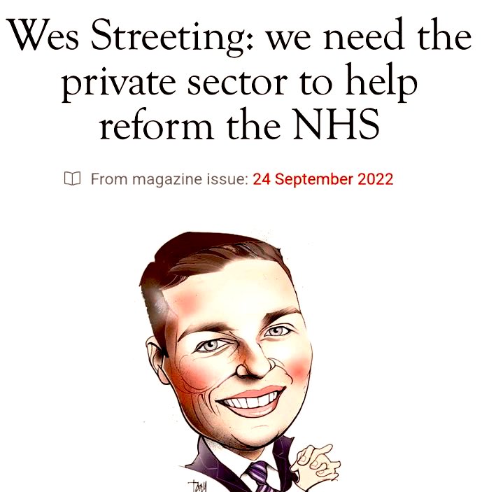 A reminder that @wesstreeting is funded by John Armitage, a billionaire hedgefund boss with a significant interest in privatising the #NHS through the US company United Health. He also funds @Keir_Starmer & the Conservative Party.