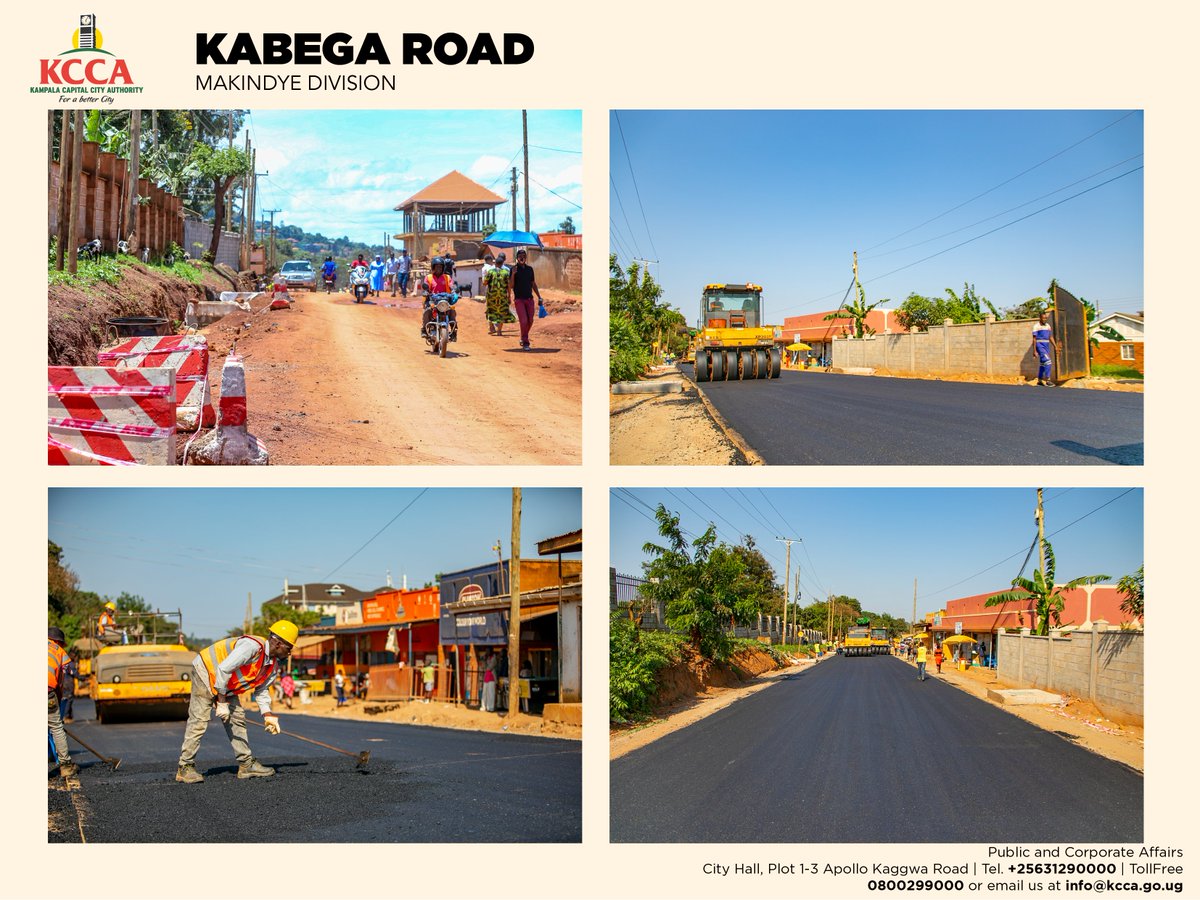 One of the #KlaSmartCity roads in Makindye Division is Kabega Road. A couple of years back, the story of this road and the community it serves was a very dusty one. Now, with the #KCCAatWork intervention, the story here is of a widened road with wider walkways and covered…