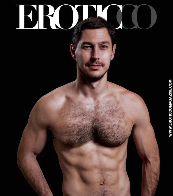 fitness model ryan on cover of Eroticco