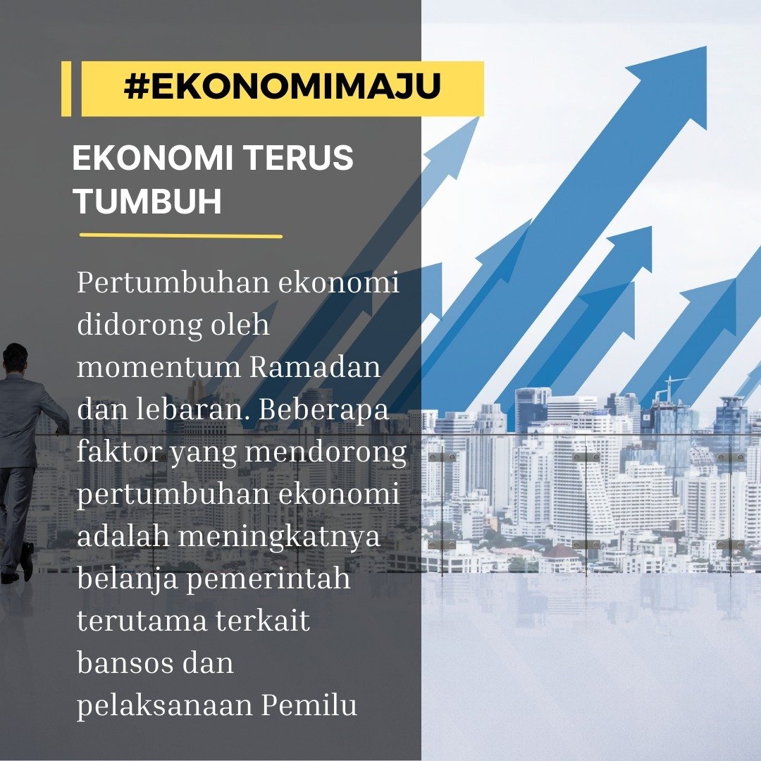 Pertumbuhan ekonomi Indonesia di kuartal I-2024 mencapai 5-5,1 persen, momentum Ramadan dan Lebaran turut mendorongnya. #EkonomiRamadan #IndonesiaTumbuh