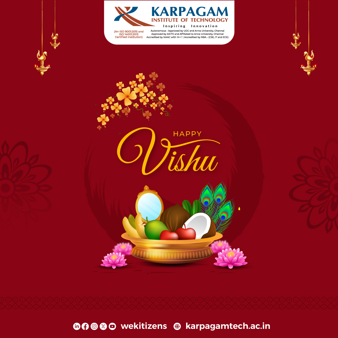 wekitizens's tweet image. Wishing Vishu to bring light into life! 

On this auspicious day, let us be grateful for our traditions, togetherness
and enjoy our time with family to cherish the richness of our culture. 

#VishuSpirit #GrowthAndLearning #EndlessPossibilities #JoyfulVishu #KIT #LifeatKIT