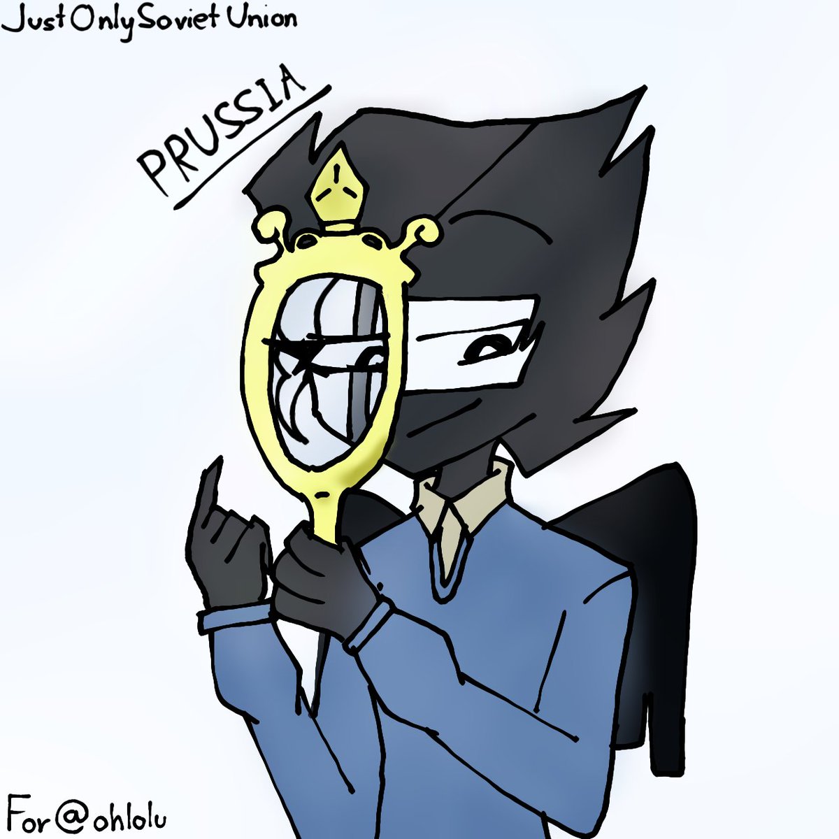 SovietUnionCH's tweet photo. Prussia Fanart for @Ohloluagain
(Sorry if it's bad, I inspired the thumbnail of your recent video :D) https://t.co/fCmzVEv0sm