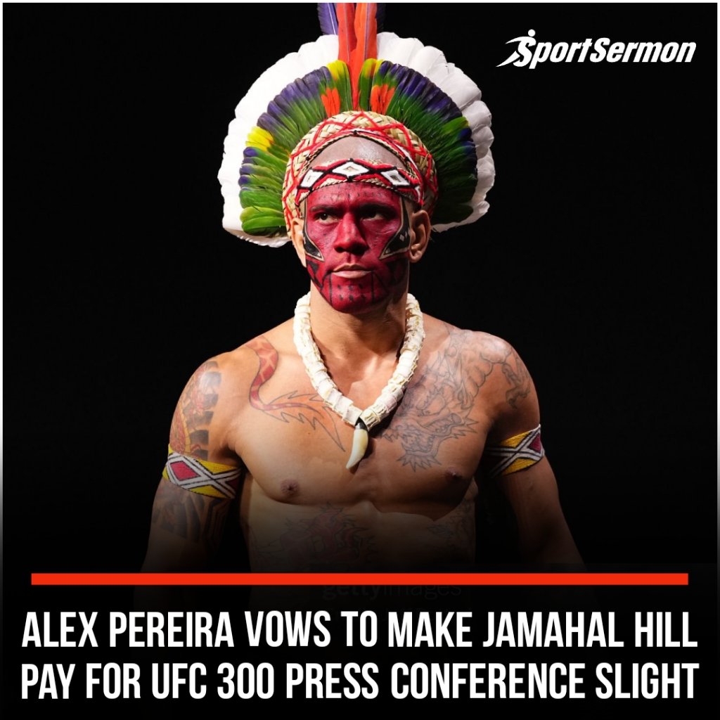 SportSermon's tweet image. The &quot;Stone Hand&quot; is ready to strike!🥊

Pc - Getty Images

#ufc300 #predictiontime #koincoming #stonehand #alexpereira #jamahalhill #jamahalhillufc #ufcplayer #alexpereiravsjamahalhil