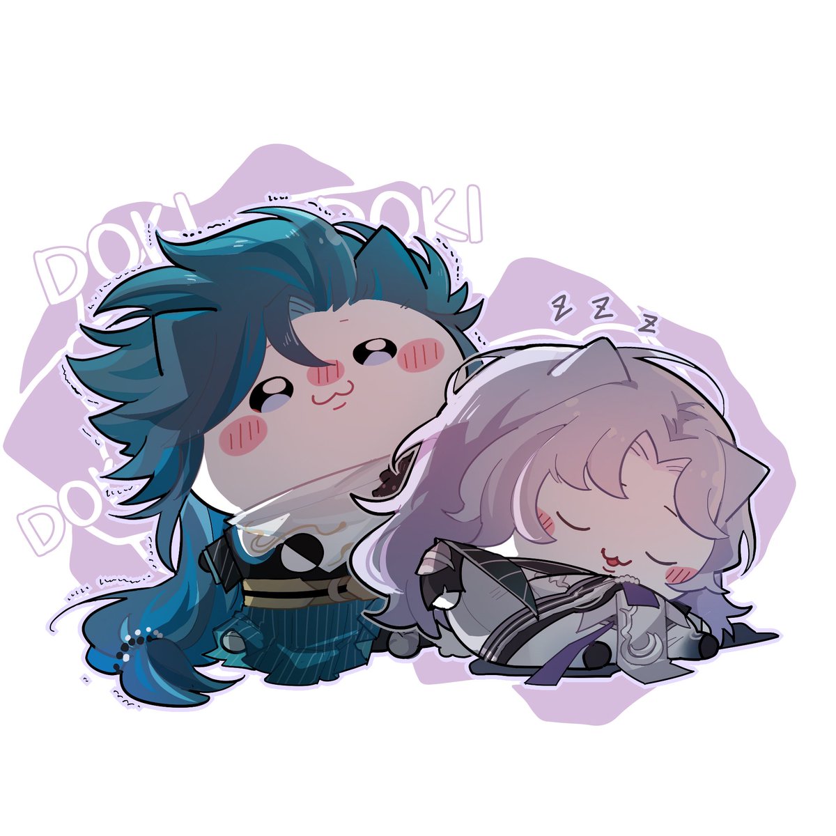 #Susabi_Tsukuyomi
#Onmyoji #阴阳师 
#荒月读

dokidoki❤️

（约稿）