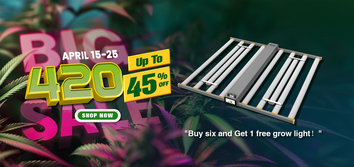 🌿💨 'Attention! Time to limber up those green thumbs for our 420 Activity Warm-Up! 
From April 15th to 25th, dive into the ultimate grower's paradise with discounts up to 45% off! 🚀 
L#420WarmUp #cannabiscommunity #cannabisculture #medicgrow #420 #ledgrowlight #growlights 🌱✨