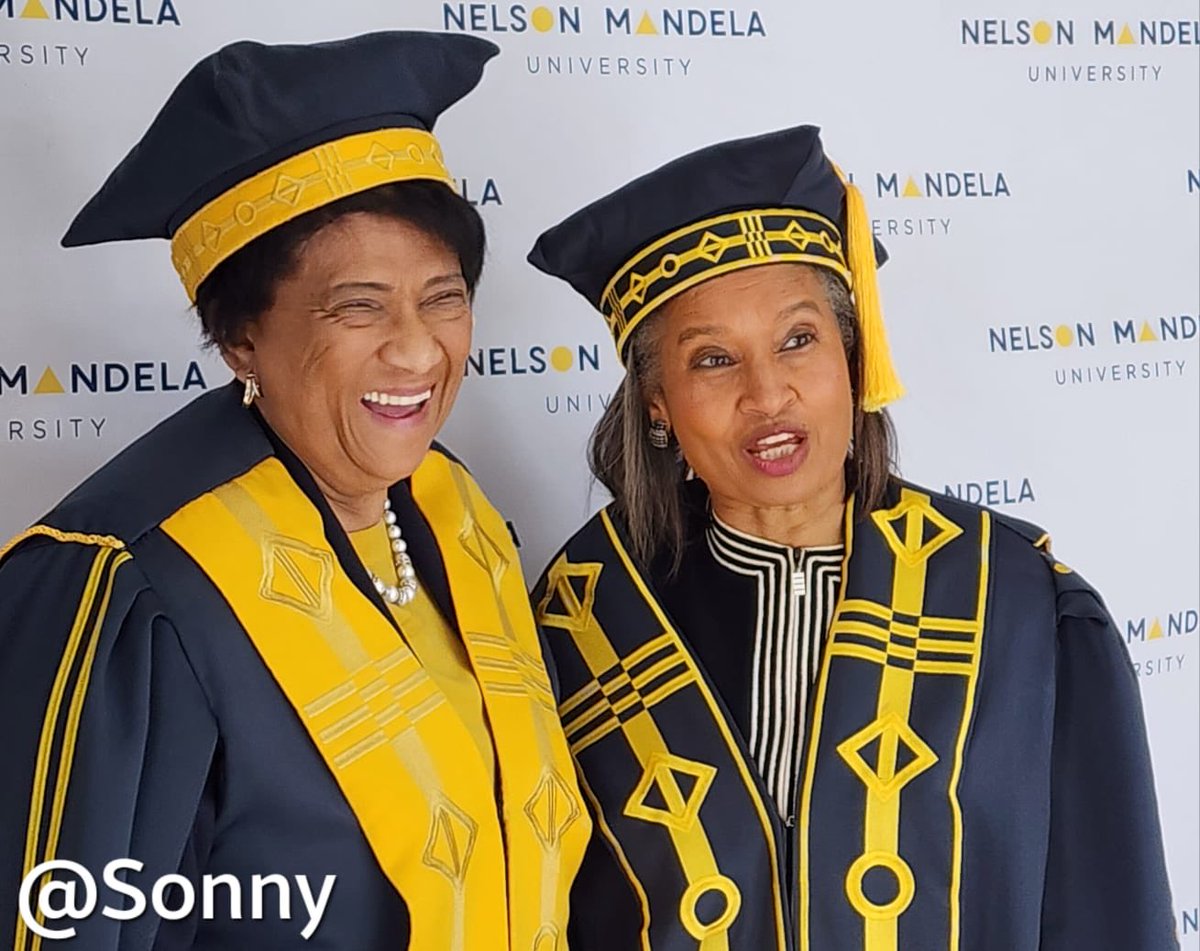 Autumn graduation ⁦@MandelaUni⁩ Deputy Chair of Council and Chancellor!