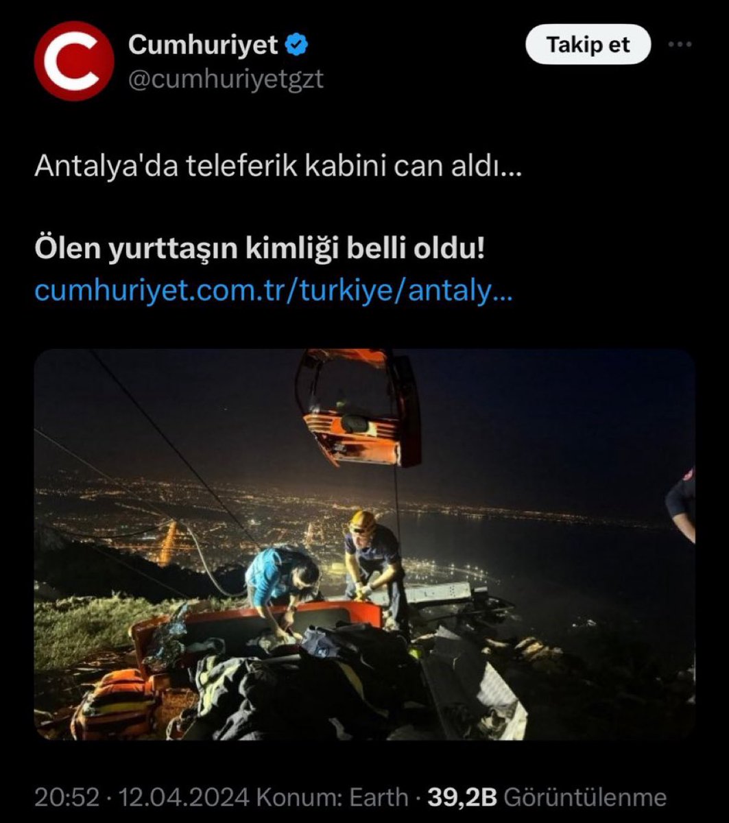 Bu teleferik kabinleri de kendi başına iş yapıyor artık .