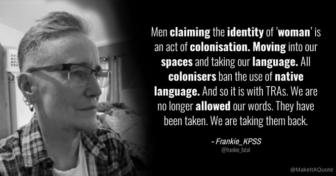 Tessacate's tweet photo. @salltweets What's wrong w/having separate gender changerooms &amp; toilets to accommodate?
(and people stop deluding themselves they've actually changed sex like that's a real thing)
No, because they want to take what women have
They want to #colonise #invade &amp; nothing else
Because they're AGPs https://t.co/3WilKaimAt