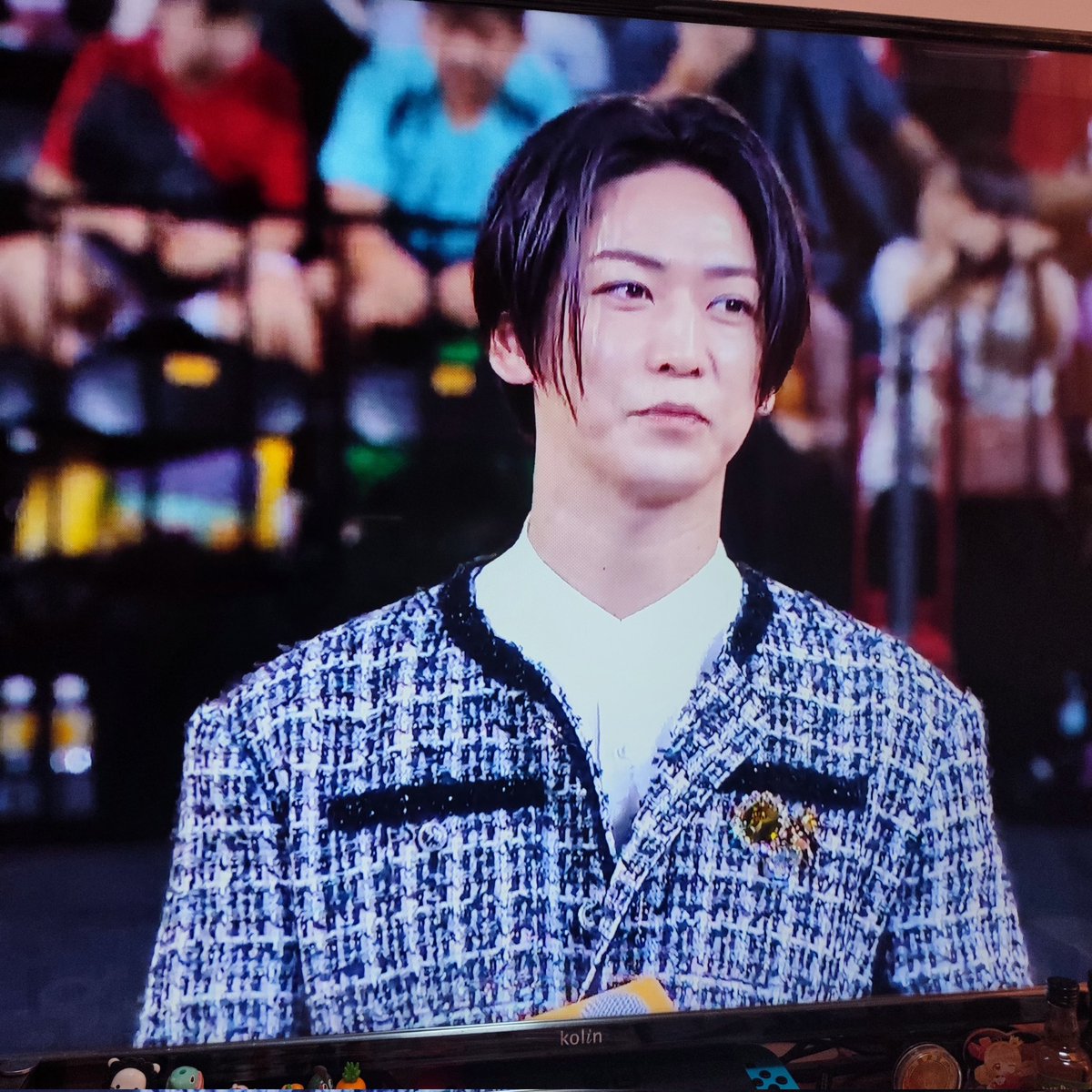 vintichan's tweet photo. 台北ドームでバスケット試合のハーフタイム
亀梨和也の映画番宣
②
#亀梨和也
＃台湾
#怪物の木こり https://t.co/JMdnmgLU6b