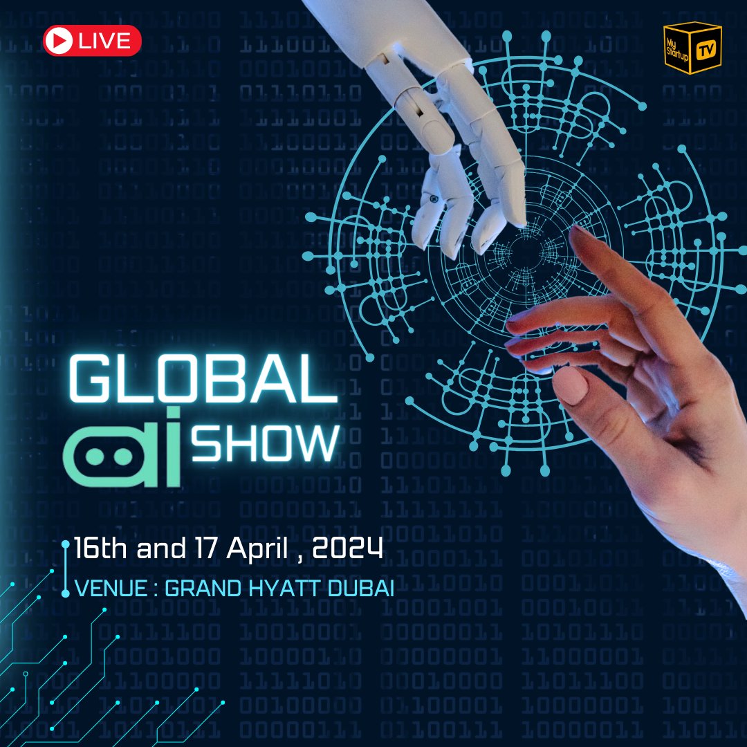 Global AI Show 2024 Join us on April 16-17, 2024, at the luxurious Grand Hyatt Dubai for the Global AI Show 2024. #GlobalAIShow #AI2024 #AIInnovation #DubaiTech #FutureTech @GlobalAIShow @VapGroup_in @majsunilshetty @mystartuptvin