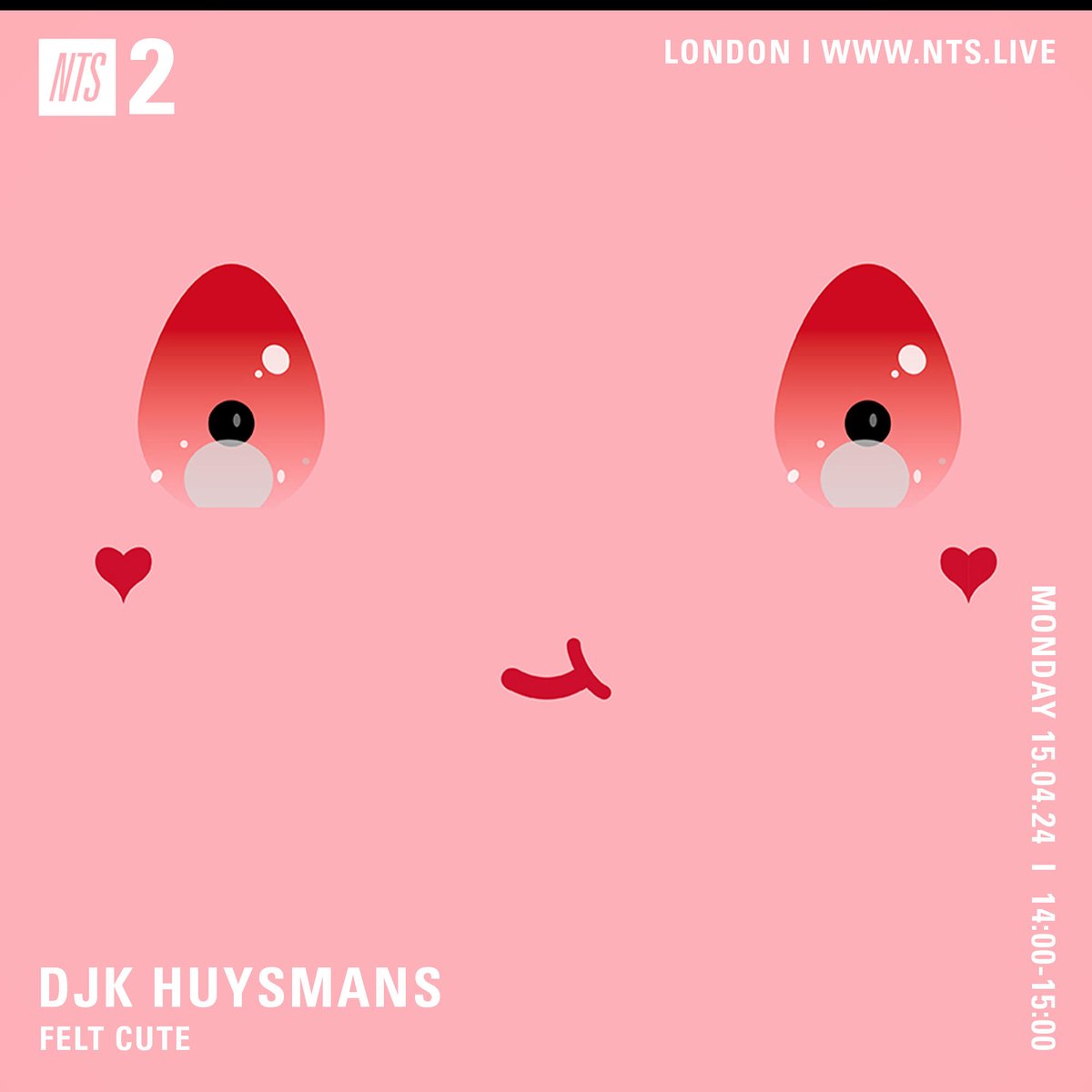 Today on @NTSlive DJK Huysmans with 1h of sonic cuteness. It‘s bobbly and it’s wobbly, it’s round and bouncy, smooth but sharp, smol but blobby, clumsy but just-so, it’s squishy, truncated, wonky, eepy, extremely superficial and superficially extreme... and you’re its next victim