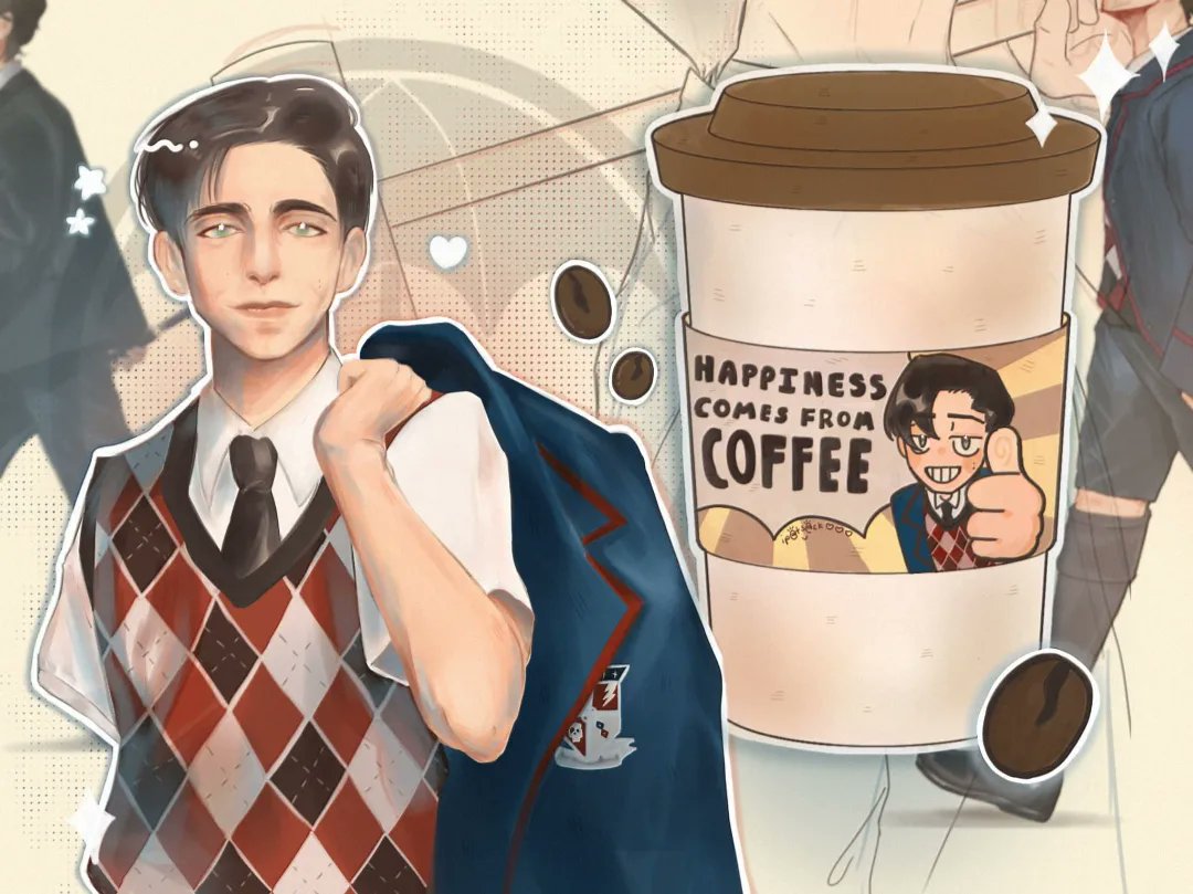 ☕️👍🏻✨️ #FiveHargreeves #TheUmbrellaAcademy