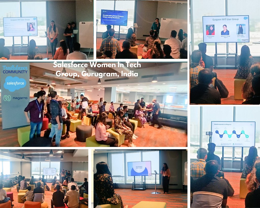 Avinash Angasariya (@aaavinash764) on Twitter photo A well spent Technical Saturday 👩💻
<a href="/salesforce/">Salesforce</a> Women in Tech Gurugram 🌆💫🌟🔥🔥
Topics -
Accelerating Retail Supply Chain
Salesforce Omni-Studio
<a href="/gurgaon_wit/">Gurgaon WIT</a> <a href="/sonika_sfdc/">Sonika Tomar☁</a> <a href="/Nagarro/">Nagarro</a> <a href="/trailblazer/">Stacy Rhodes</a> <a href="/LovNaman/">Naman Markan</a>
#WomenInTechnology #SalesforceOhana #TrailblazerCommunity #nagarro A well spent Technical Saturday 👩💻
<a href="/salesforce/">Salesforce</a> Women in Tech Gurugram 🌆💫🌟🔥🔥
Topics -
Accelerating Retail Supply Chain
Salesforce Omni-Studio
<a href="/gurgaon_wit/">Gurgaon WIT</a> <a href="/sonika_sfdc/">Sonika Tomar☁</a> <a href="/Nagarro/">Nagarro</a> <a href="/trailblazer/">Stacy Rhodes</a> <a href="/LovNaman/">Naman Markan</a>
#WomenInTechnology #SalesforceOhana #TrailblazerCommunity #nagarro