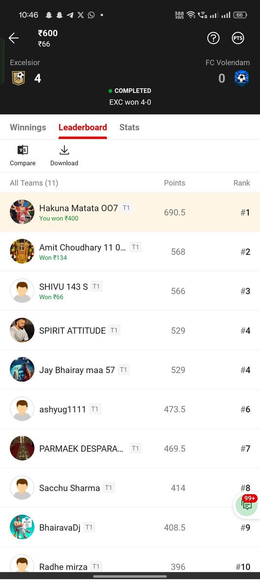 ViratKohli_007's tweet photo. #Dream11 #DUTCHLeague 

See Points Difference 🤞🏻 🍋 🌶️ ☺️ 

#Football Result ❤️🤞🏻

Congratulations To All Those Who Played Ultrasweep Till 25 Members With Huge Points Difference ❤️☺️

#IPL24 #RCBvsMI #IPL2024 #MIvsRCB #Fantasycricket #viratkohli #RRvRCB #MIvsRCB #fantasy https://t.co/8tRTnidrg9