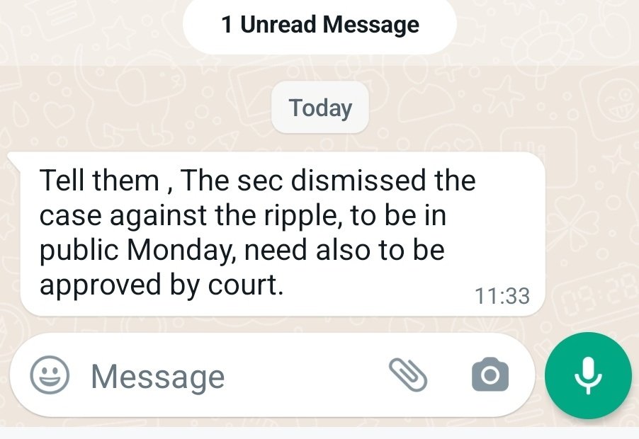 #xrparmy Yes ripple did settle with sec , the sec was obligated to dismiss the case against ripple,  ( ripple pay o to sec ).
My source is trusted dont forget 15/04/2024