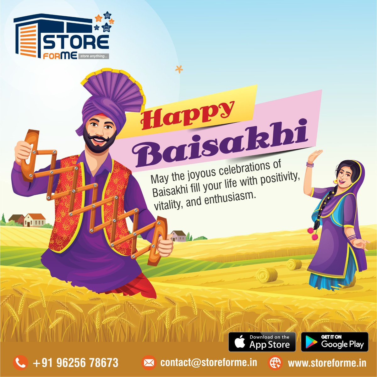 𝐇𝐚𝐩𝐩𝐲 𝐁𝐚𝐢𝐬𝐚𝐤𝐡𝐢 𝐟𝐫𝐨𝐦 𝐒𝐭𝐨𝐫𝐞𝐅𝐨𝐫𝐌𝐞!  🌾✨
#Baisakhi #StoreForMe #SecureStorage #HarvestOfAbundance #DeclutterYourLife #ModernConvenience #CelebrateTradition  #SpecialMoments🎉🎁 #HomeOrganization #SecureStorage #CelebrateWithUs #Blessings #Happiness