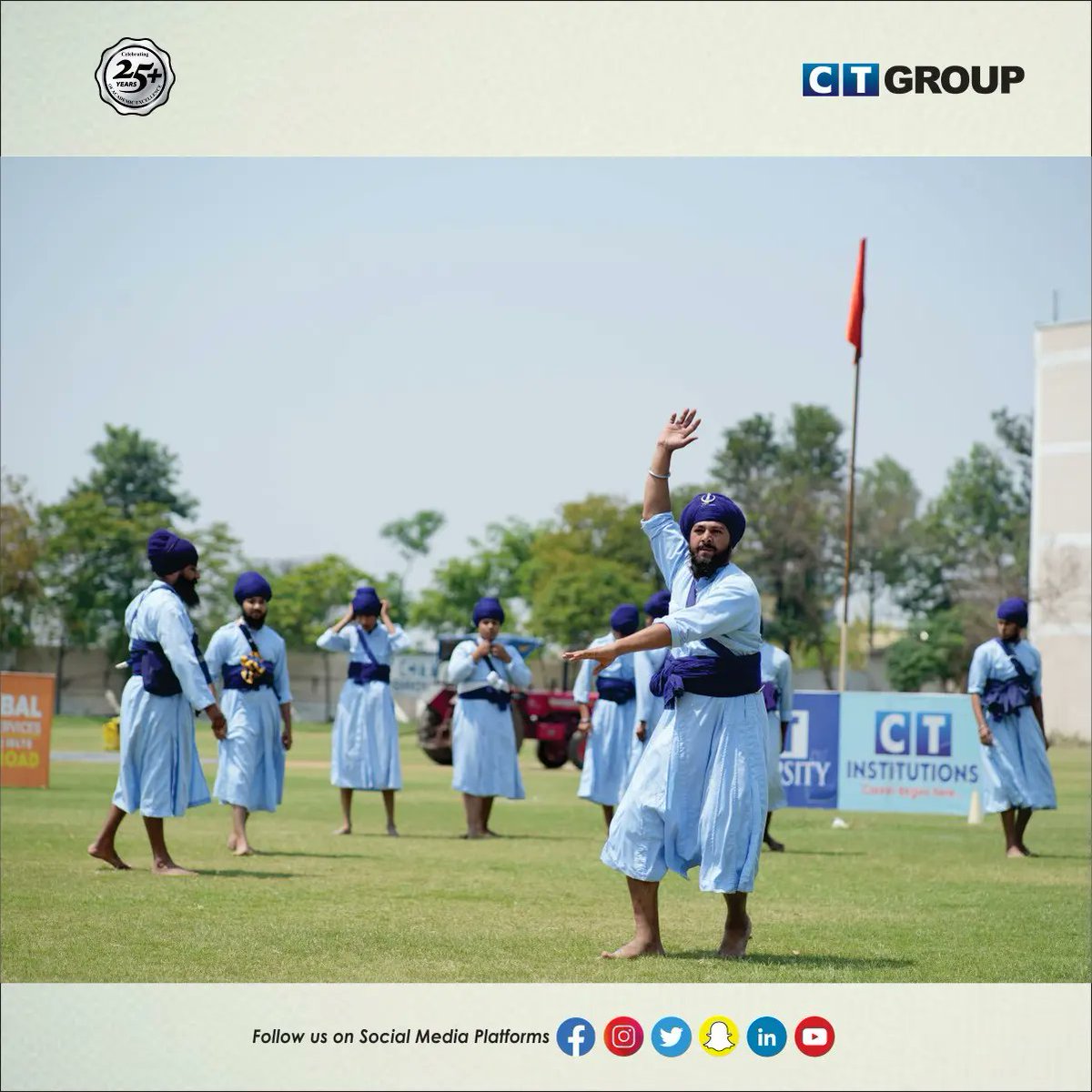 CTGroupshahpur's tweet photo. CT Group's Virsa Sambhal Gatka Performances: A dynamic tribute to Punjab's rich martial traditions, blending skillful artistry with the spirit of Baisakhi celebrations.

#ctgroup #virsa #sambhal #gatka #punjab #martialarts #baisakhi #tribute #traditions #artistry #shahpur https://t.co/hNdLeHSMGy