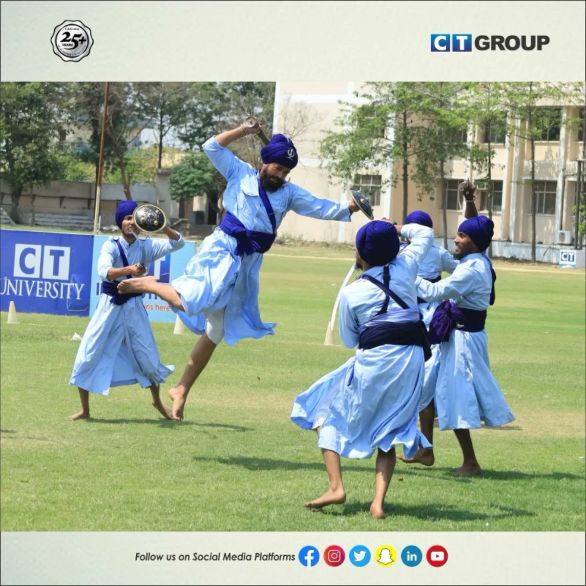 CTGroupshahpur's tweet photo. CT Group's Virsa Sambhal Gatka Performances: A dynamic tribute to Punjab's rich martial traditions, blending skillful artistry with the spirit of Baisakhi celebrations.

#ctgroup #virsa #sambhal #gatka #punjab #martialarts #baisakhi #tribute #traditions #artistry #shahpur https://t.co/hNdLeHSMGy